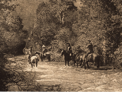 A MOUNTAIN FASTNESS — APSAROKE EDWARD CURTIS NORTH AMERICAN INDIAN PHOTO